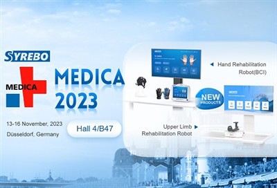 Syrebo 새로운 재활 로봇, MEDICA 2023에서 데뷔 예정